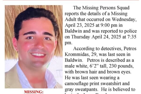 The candidate of the New York County Legislature reported missing for almost a week