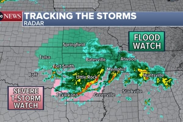 Photo: Meteorological map