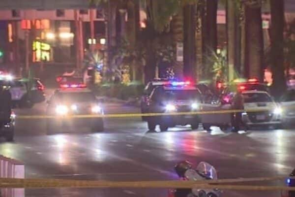 Las Vegas Police responds to shoot in strip